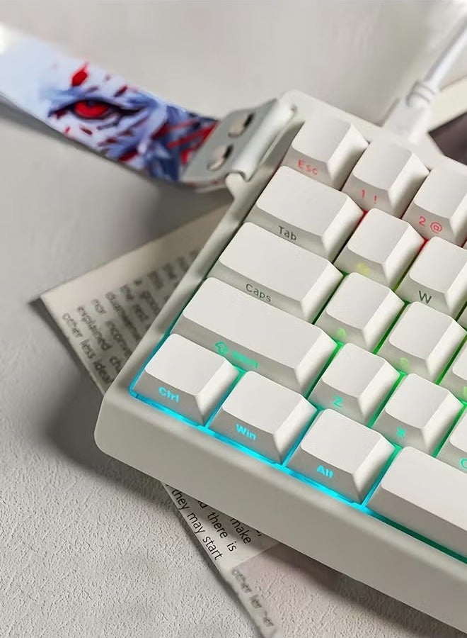مادليونس Mad68 HE RGB لوحة المفاتيح الميكانيكية المفاتيح المغناطيسية المبادلة الساخنة 8000hz 0.02mm FPS ألعاب لوحة المفاتيح الزناد السريع هدية عيد الميلاد الأبيض - Image 2