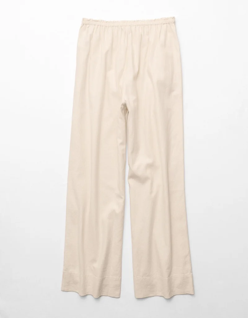 American Eagle  AE High-Waisted Linen Easy Pant for Women | Best Price UAE