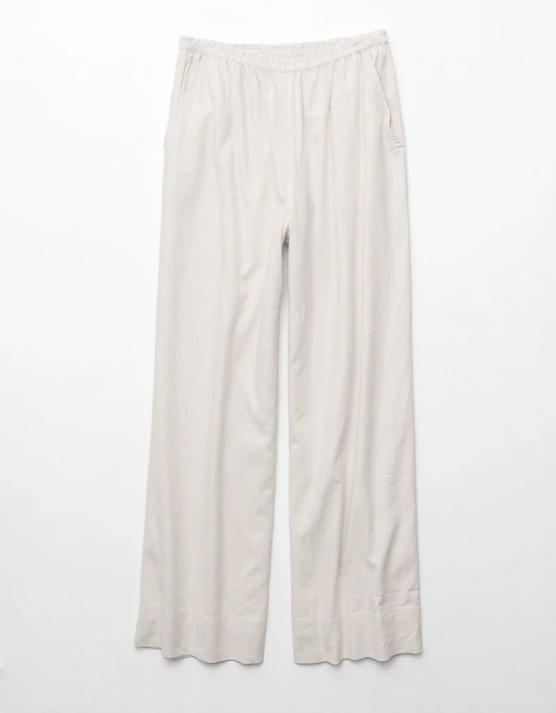 American Eagle  AE High-Waisted Linen Easy Pant for Women | Best Price UAE