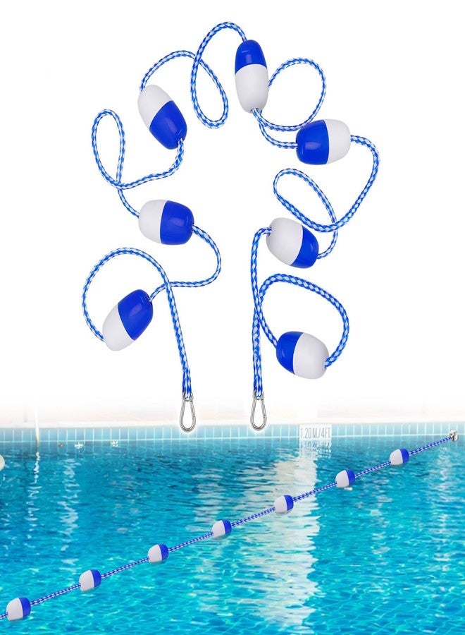 Beeplove Pool Safety Rope with Floats, Adjustable 16Ft -20FT Floating Pool Divider- Sturdy, Effective Visibility, Easy to Install - Floating Barrier for Indoor and Outdoor Swimming Pools Separating Depth - Image 1