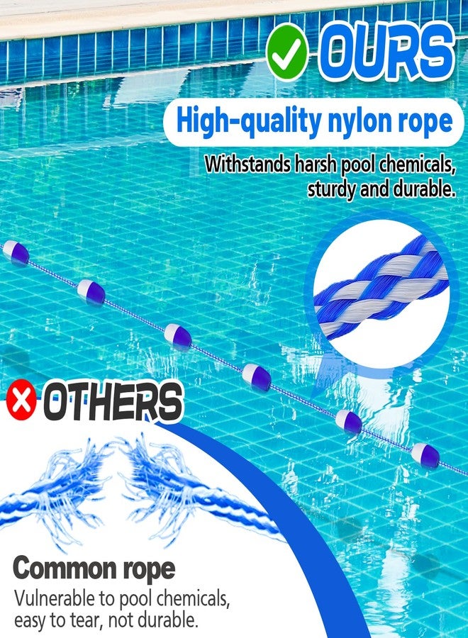 Beeplove Pool Safety Rope with Floats, Adjustable 16Ft -20FT Floating Pool Divider- Sturdy, Effective Visibility, Easy to Install - Floating Barrier for Indoor and Outdoor Swimming Pools Separating Depth - Image 2