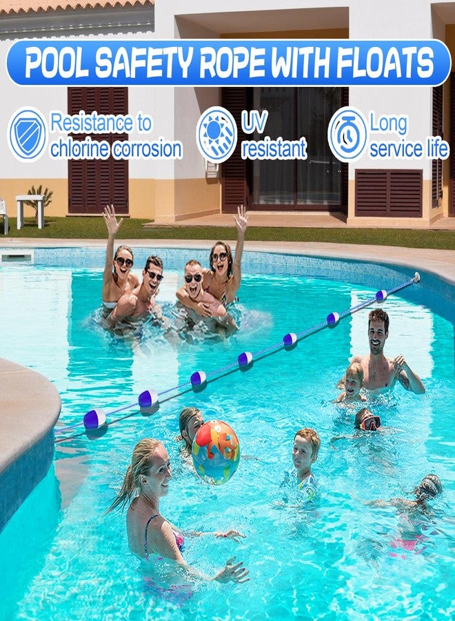 Beeplove Pool Safety Rope with Floats, Adjustable 16Ft -20FT Floating Pool Divider- Sturdy, Effective Visibility, Easy to Install - Floating Barrier for Indoor and Outdoor Swimming Pools Separating Depth - Image 4