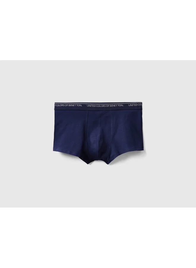 UNITED COLORS OF BENETTON Fitted Boxers In Organic Cotton