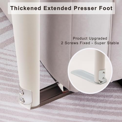 Mosqutent King Canopy Bed Frame, Stainless Steel Metal Size, Sturdy Post Poles Thicken Frame for Wood Bedroom Decor, White - Image 4