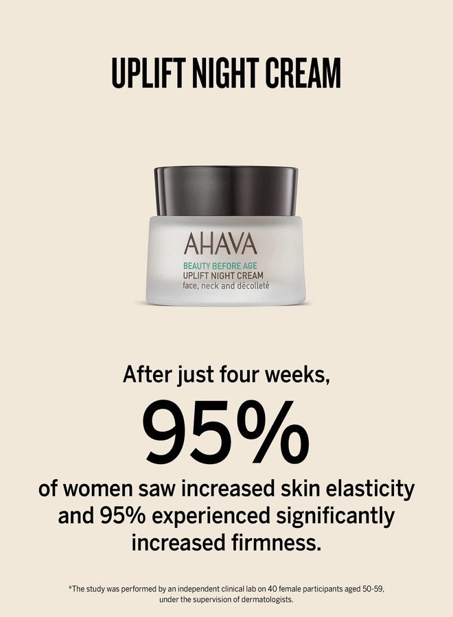 AHAVA Uplift Night Cream - Rich, Melting Night Cream to Lift, Firm & Tighten Skin, Anti-Aging Effect by Reducing Deep Wrinkles, Enriched with Exclusive Osmoter, Tripeptide 38 & Shea Butter, 1.7 Fl.Oz - Image 3