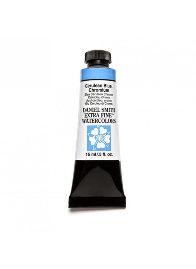Daniel Smith DANIEL SMITH Extra Fine Watercolor 15ml Paint Tube, Cerulean Blue Chromium (284600021)  - Image 1