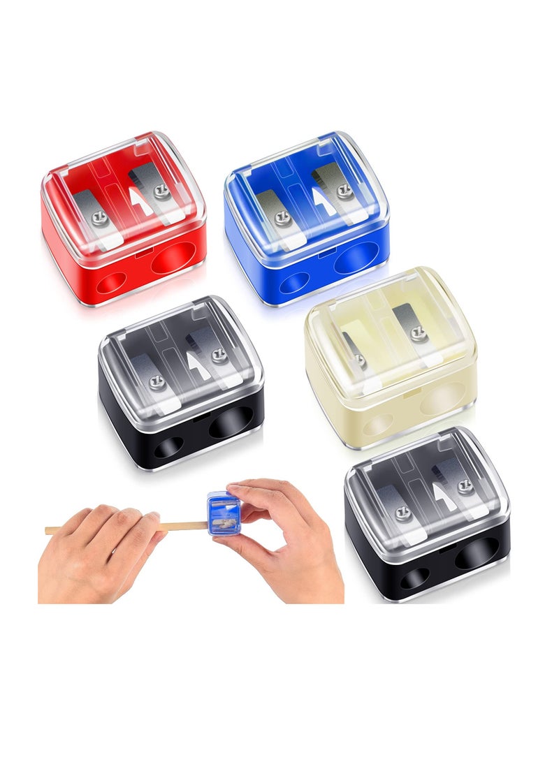 سونسر 5 Pack Cosmetic Pencil Sharpener Dual Sharpener Eye Makeup Pencil Sharpene - Image 1
