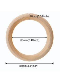 Wooden Rings 5Pcs 85Mm Natural Unfinished Solid Wood Rings Smooth Wood Circles For Diy Craft Pendant Connectors Jewelry Making (85Mm) - pzsku/ZFCAAE2FC87D7C9FC0BFCZ/45/_/1734348024/3fdf250c-2bd7-4a67-b878-712e7e8d1100