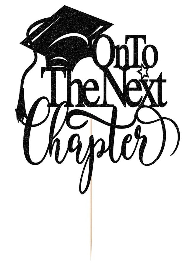 Yetxel Onto The Next Chapter Cake Topper 2026 High school university postgraduate graduation theme party Cake Decorations Boys and girls Graduation in 2026 Cake decorations Happy graduation cake Topper - Image 3