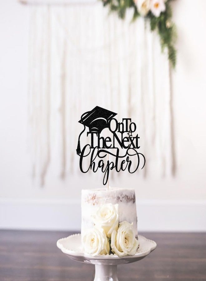 Yetxel Onto The Next Chapter Cake Topper 2026 High school university postgraduate graduation theme party Cake Decorations Boys and girls Graduation in 2026 Cake decorations Happy graduation cake Topper - Image 5