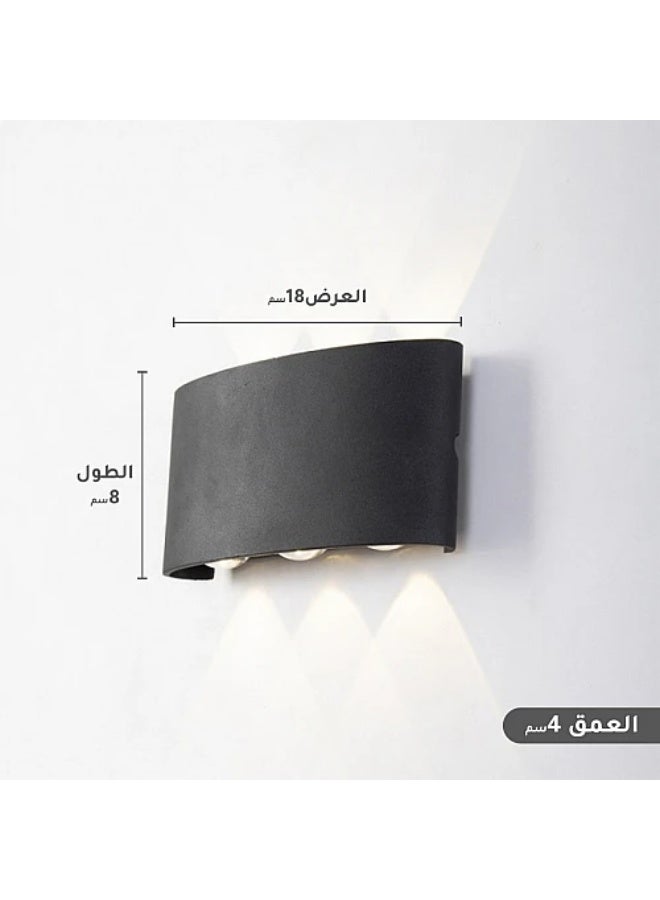 كشاف بوابة ثلاثي الأضواء – إضاءة خارجية صفراء دافئة – مقاوم للعوامل الجوية - Image 3