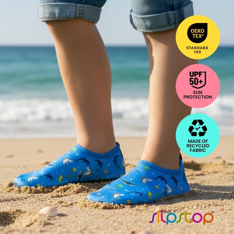 Slipstop AntiSlip Shoes for Kids - Quick-Dry Aqua Socks Beach Shoes for Kids - Barefoot Shoes for Water Sports Yoga Exercise - Image 4