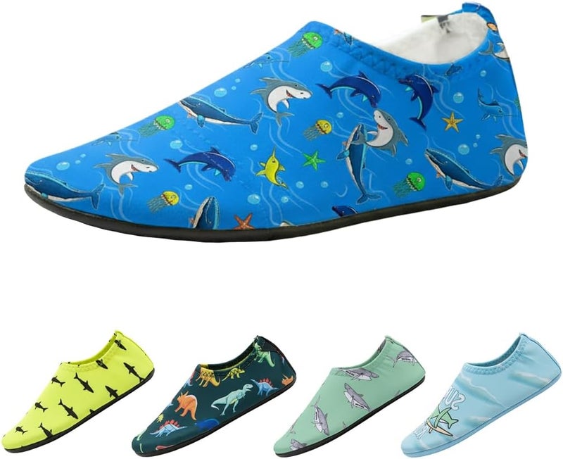 Slipstop AntiSlip Shoes for Kids - Quick-Dry Aqua Socks Beach Shoes for Kids - Barefoot Shoes for Water Sports Yoga Exercise - Image 1