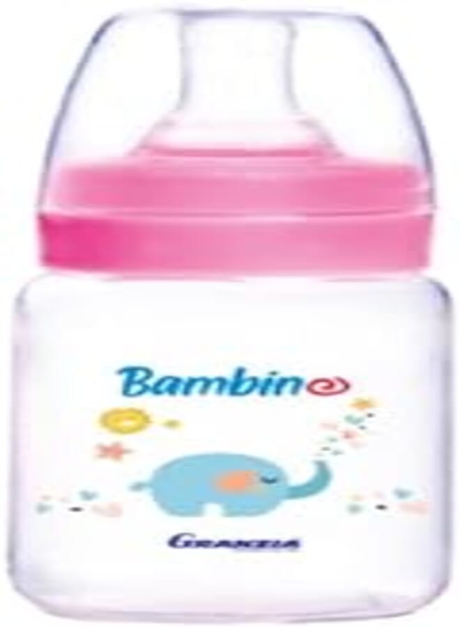 Granzia Bambino Classic Baby Feeding Bottle Rose 100 ML