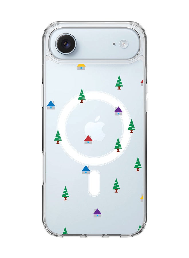 Stylizedd Classic Clear MagSafe Case for iPhone 17 Air , Hybrid Soft Case Flexible Edges Anti Drop TPU PC Gel Thin Transparent Cover [ Designed for iPhone 17 Air ] - Cabin Wood