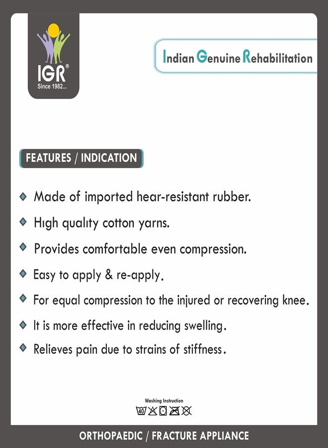 IGR Easy Knee Comfort | Knee Support to provide Knee Pain Relief, Sports, Football, Cricket, Walking And Workout | XX.LARGE (85-95KG) - Image 4