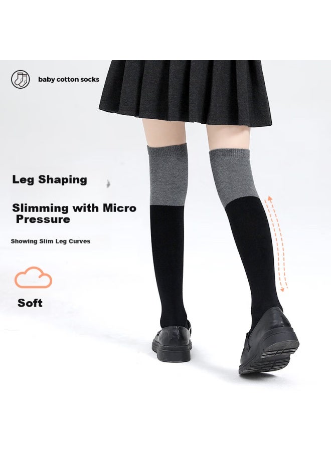 Smart Friends Zhiyou Children's Mid-calf Socks, Girls' Over-knee Long Socks, Spring And Autumn Long Socks, Versatile High Socks For Girls, Students - Image 2