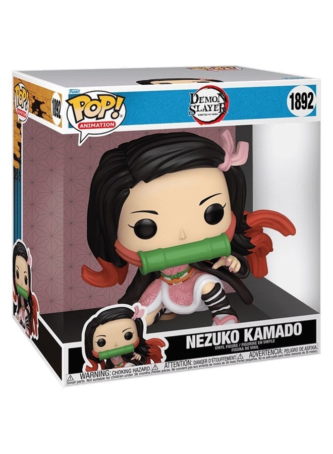 Funko Pop Jumbo! Animation: Demon Slayer - Nezuko, 10 Inches, Collectible Vinyl Figures - Gift Idea - Official Merchandise - Toys for Kids & Adults - Model Figure for Collectors and Display - Image 2