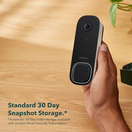 ecobee Smart Video Doorbell Camera (Wired) - with Industry Leading HD Camera, Smart Security, Night Vision, Person and Package Sensors, 2-Way Talk, and Video & Snapshot Recording - Image 5