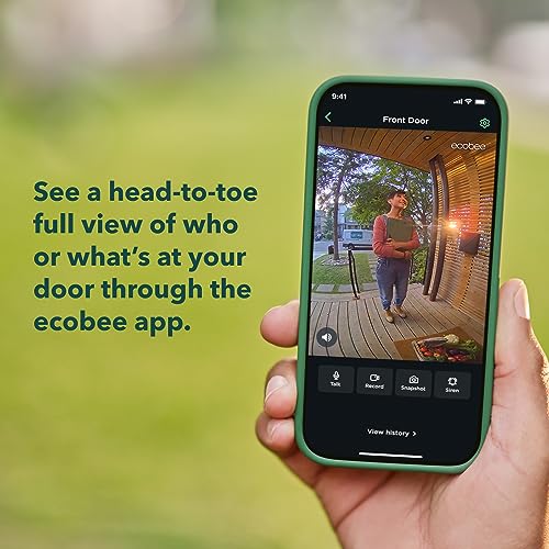 ecobee Smart Video Doorbell Camera (Wired) - with Industry Leading HD Camera, Smart Security, Night Vision, Person and Package Sensors, 2-Way Talk, and Video & Snapshot Recording - Image 4