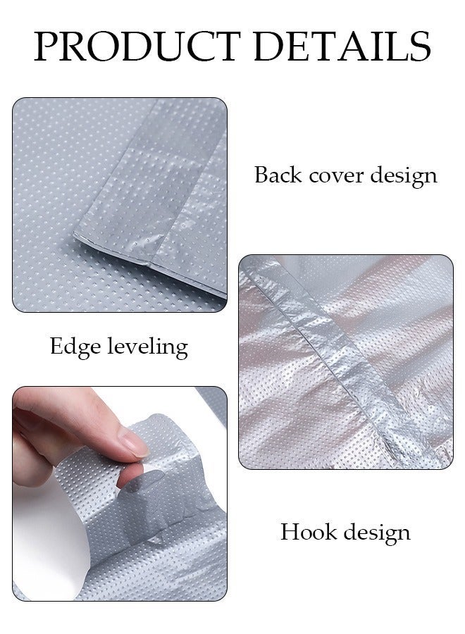 DUNISO 10pcs Plastic Storage Bag Set, Large Capacity Closet Storage Organizer, Moving Doggy Bags with Portable Handle Clothing Merchandise Bags for Clothes Packaging Storage Gift Bag Shipping T-Shirts Pants - Image 3