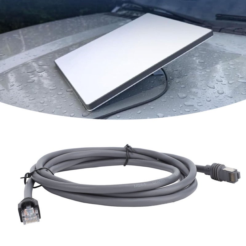 كابل اترنت RJ45: 5 متراً من نحل أحادي النواة 26AWG، انتقال عالي السرعة 2000 ميجابت في الثانية - مقاوم للماء، كابل بديل سهل التثبيت والاستخدام (Plug and Play) للجيل الثالث V3 V4، مناسب للاستخدام داخل وخارج المباني - Image 3