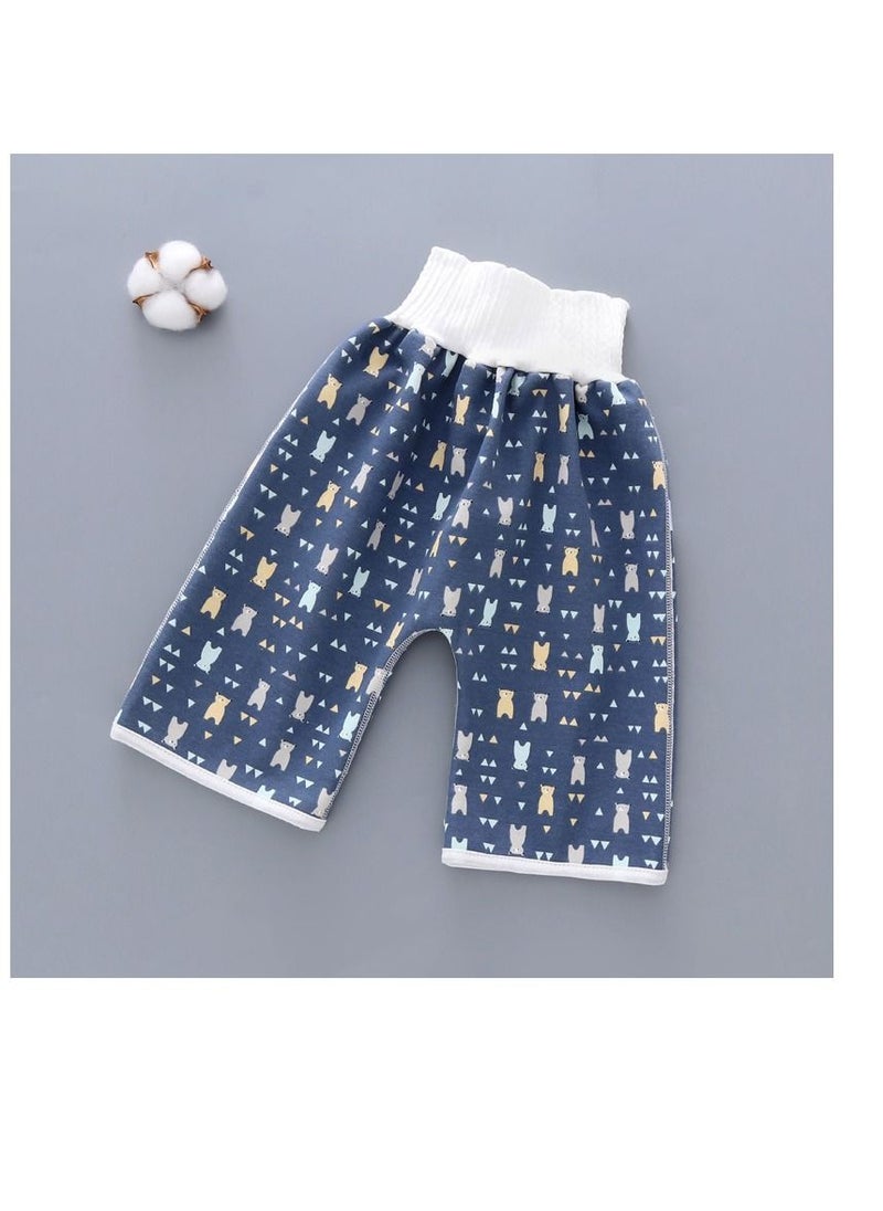 Loquat 1Pcs Cotton Baby Pants Waterproof Underwear For Pee Nappy Diaper Pants Potty Training  - Image 1