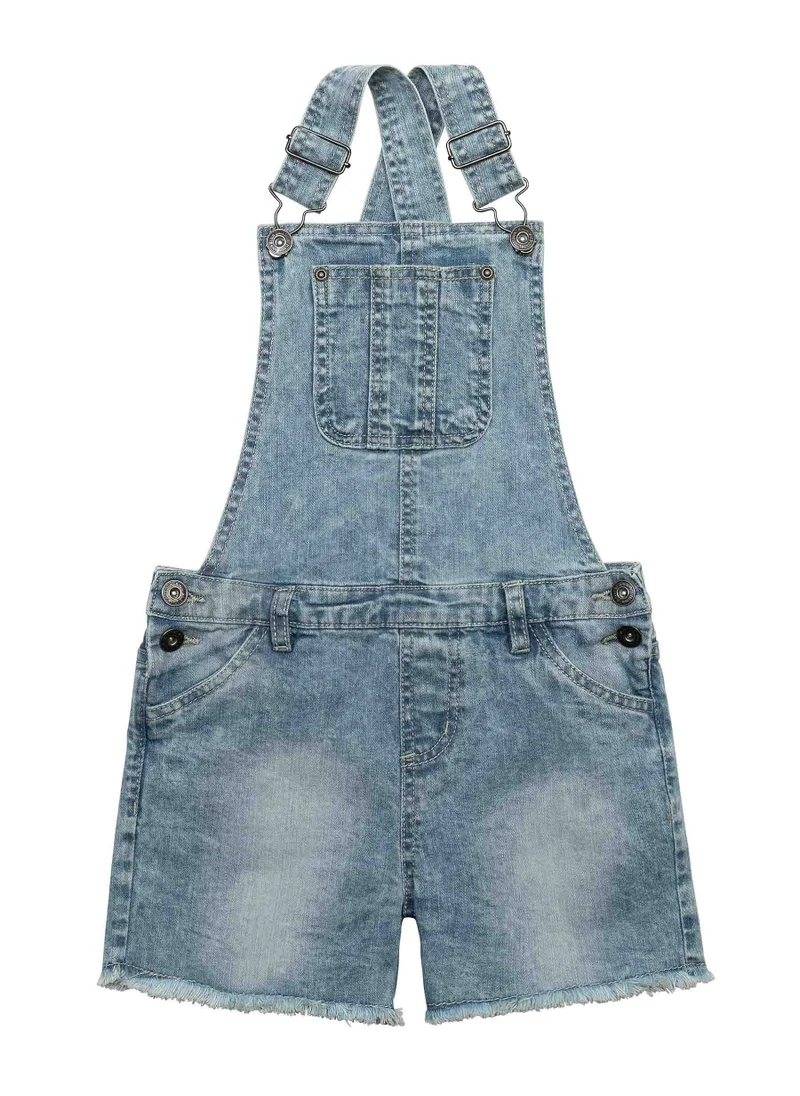 MINOTI Kids Girls Short Dungaree