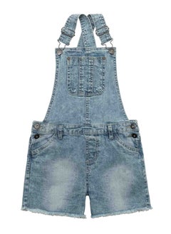 MINOTI Girls Short Dungaree  - Image 1