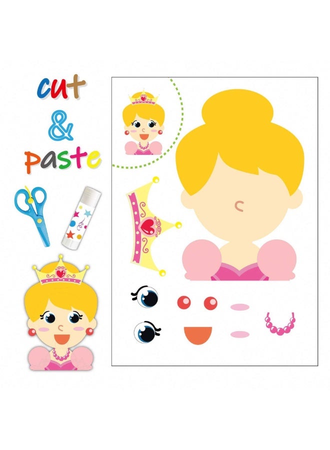Capstro Princess Paper-Cut Book – DIY Cutting Art Workbook for Girls | Early Learning Scissor Skills Activity with Cute Princess Patterns | Creative Craft Book for Ages 4–6 - Image 4