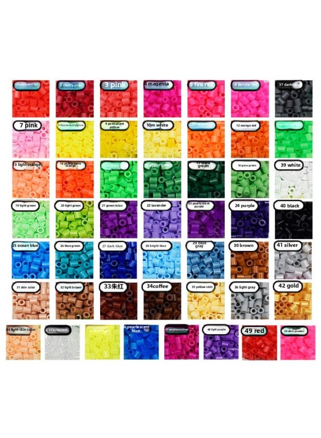 Yiwu Direct Selling Children's Handmade DIY Educational Toys Spell Bean Puzzle 5mm-Color:5MM500 Grams Of Mixed Color - Image 5