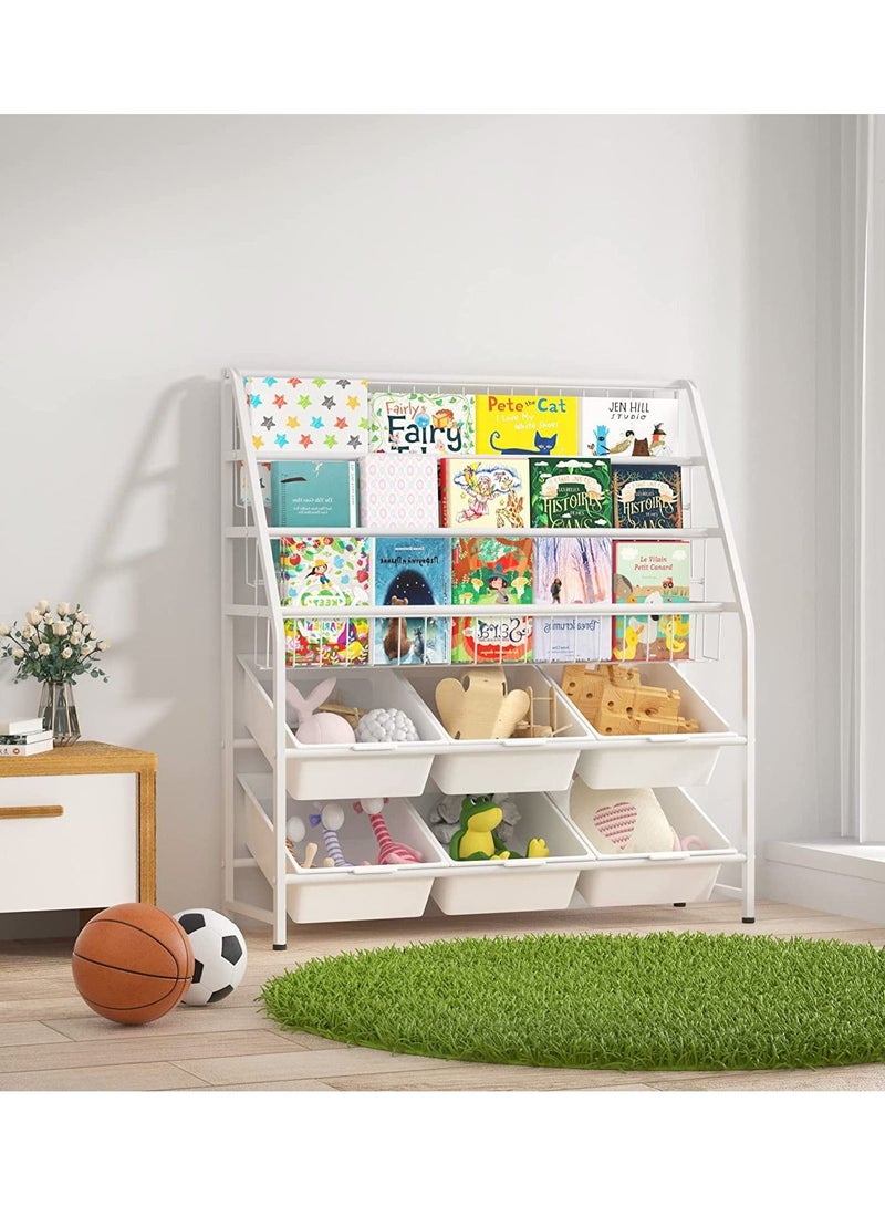 DubaiGallery Shelf Children's Toy Storage Rack Storage Box Storage Cabinet Baby Toy Rack Bookshelf Picture Book Rack  - Image 3