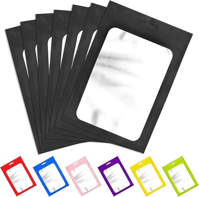 Blue Holographic Bags 100pcs Zipper Mylar Waterproof Plastic Seal Packaging Gift 10 5x15cm - Image 4