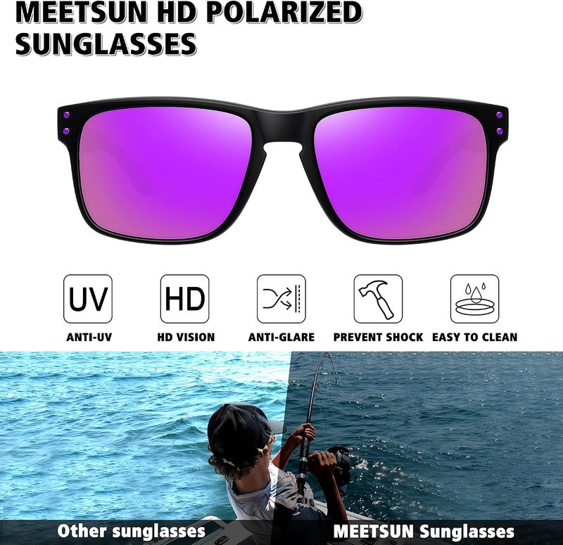 MEETSUN unisex-adult 9102 Sunglasses - Image 2