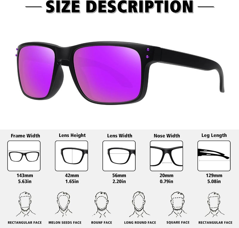 MEETSUN unisex-adult 9102 Sunglasses - Image 3