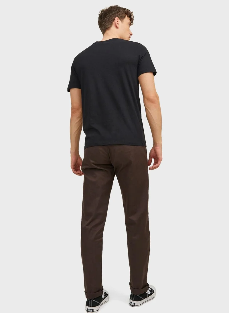 JACK & JONES Logo Crew Neck T-Shirt