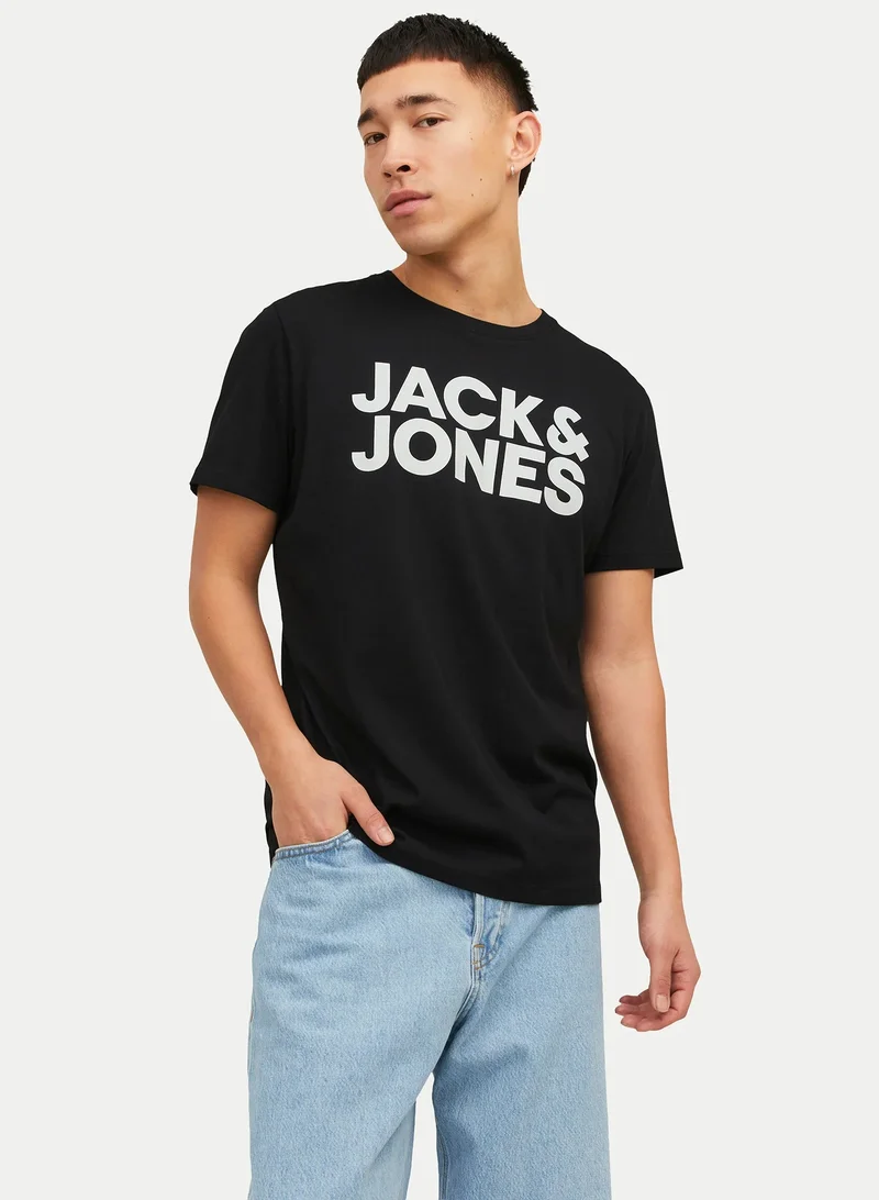 JACK & JONES  JJECORP LOGO TEE SS O-NECK NOOS for Men | Best Price UAE