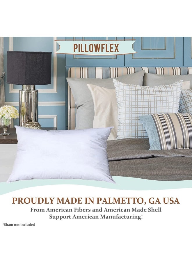 PILLOWFLEX - Polyester Filled Machine Washable 35cm x 90cm 14 X 36 - Inch Pillow Form Insert - Image 1