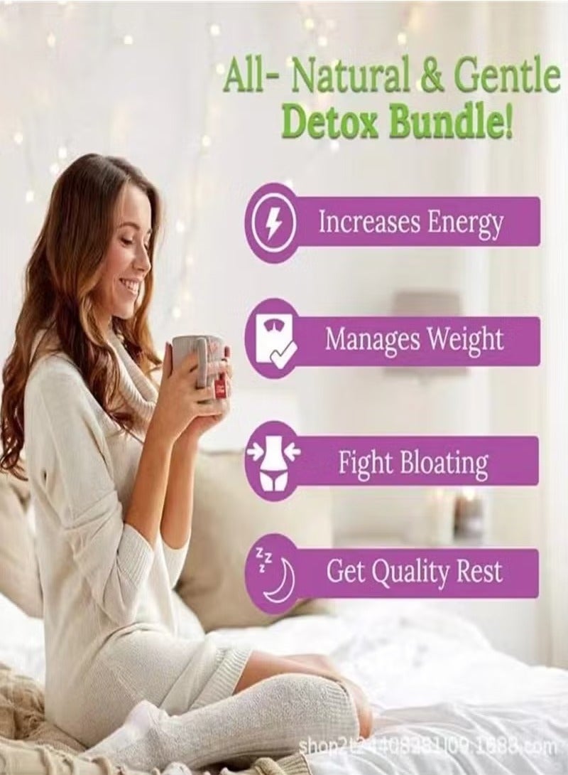 وينز تاون شاي وينز تاون ديتوكس 14 يوم – شاي أعشاب طبيعي للتنحيف – يدعم الهضم الصحي والتمثيل الغذائي والطاقة – 14 كيس شاي - Image 4