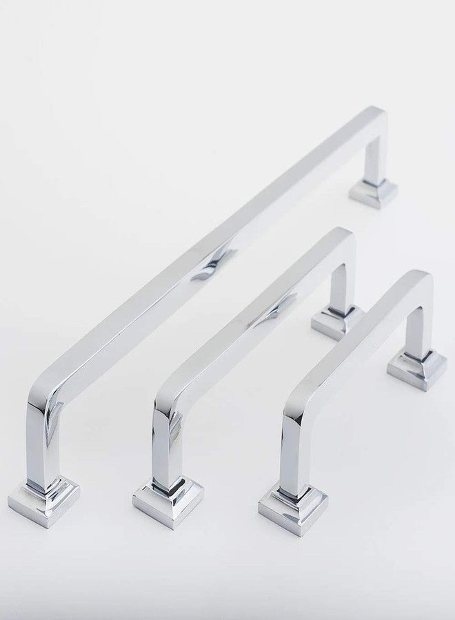 HOBKNOBS Solid Brass Handle for Door (10 Inch, Polished Chrome). - Image 2