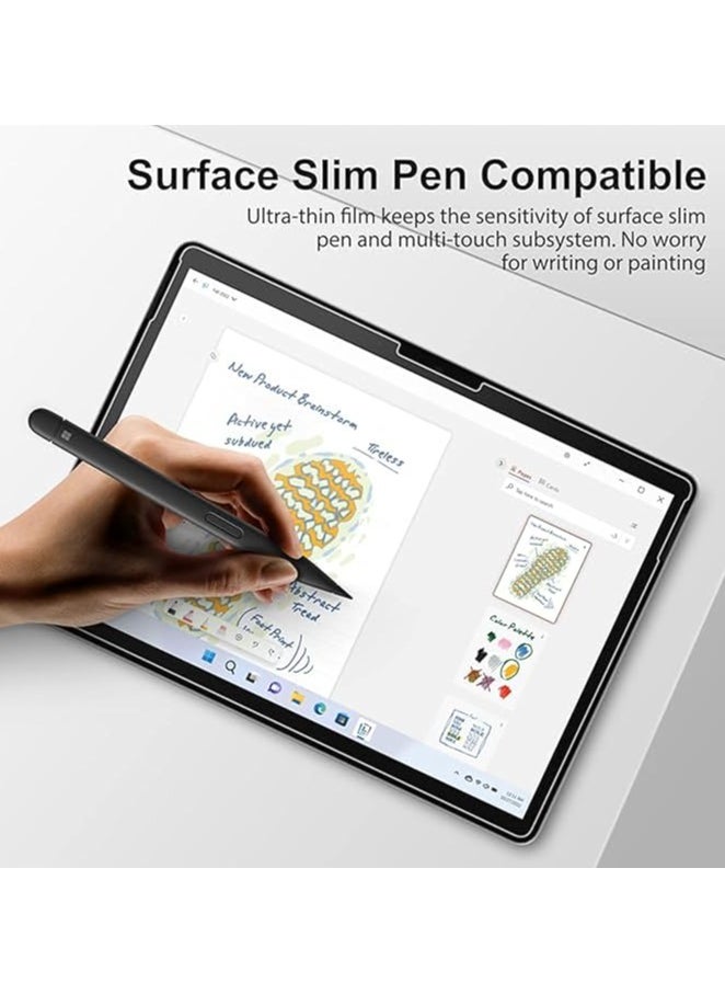 erorex 2 Pack Screen Protector Compatible with New Microsoft Surface Pro 11/10 2024/Surface Pro 9 2022/ Surface Pro 8/ Surface Pro X 13 Inch Glass Film, Scratch Resistant, Shockproof Screen Protector  - Image 3
