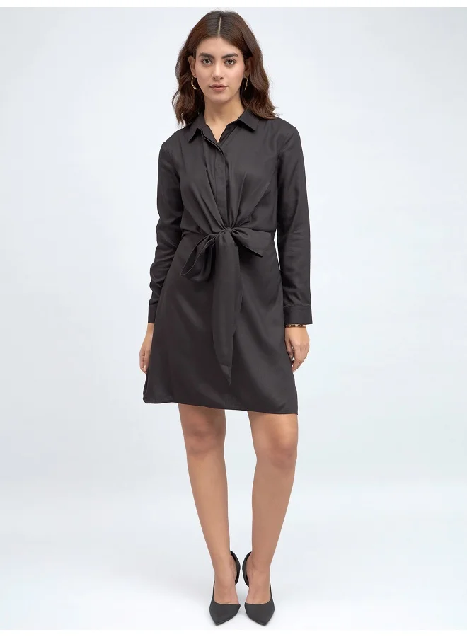 Dennis Lingo Tied Shirtdress Dress