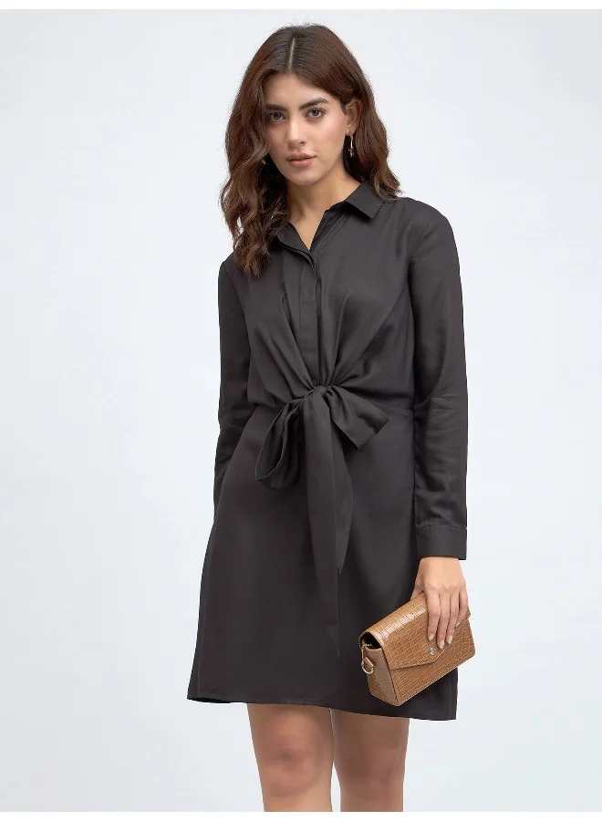 Dennis Lingo Tied Shirtdress Dress