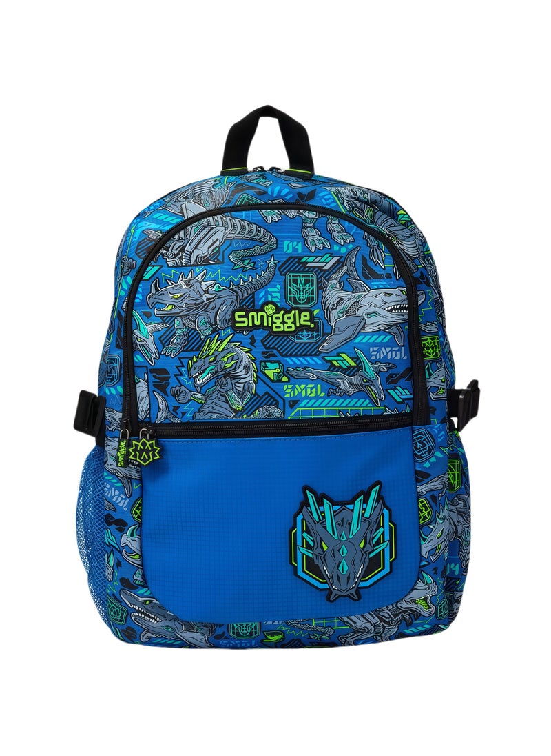 Smiggle Smiggle Cartoon Printed Boys and Girls Backpack Primary and Secondary School Students Backpack Outdoor Leisure Backpack 42*30cm 