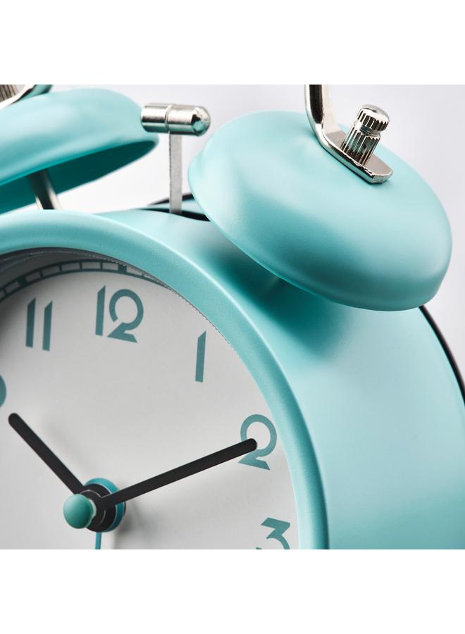 Alarm clock, turquoise, 10 cm