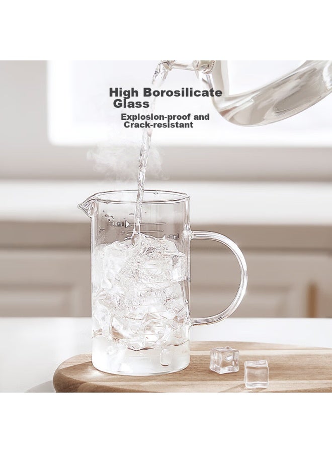 JD.com Jd Jingzao High Borosilicate Multifunctional Measuring Cup, Glass Water Cup, Graduated Cup, Heat-Resistant Cup, Baking Tool, Milk Cup, 1000Ml - Image 4