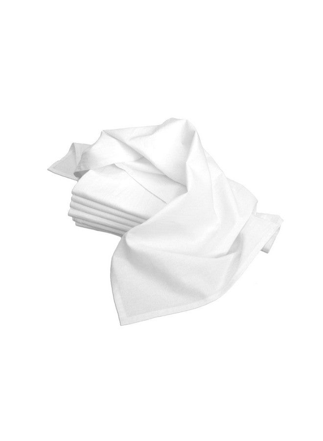 Aunt Martha's 18-Inch by 28-Inch Flour Sack Dish Towels, Premium 130 Thread Count, White, Set of 7