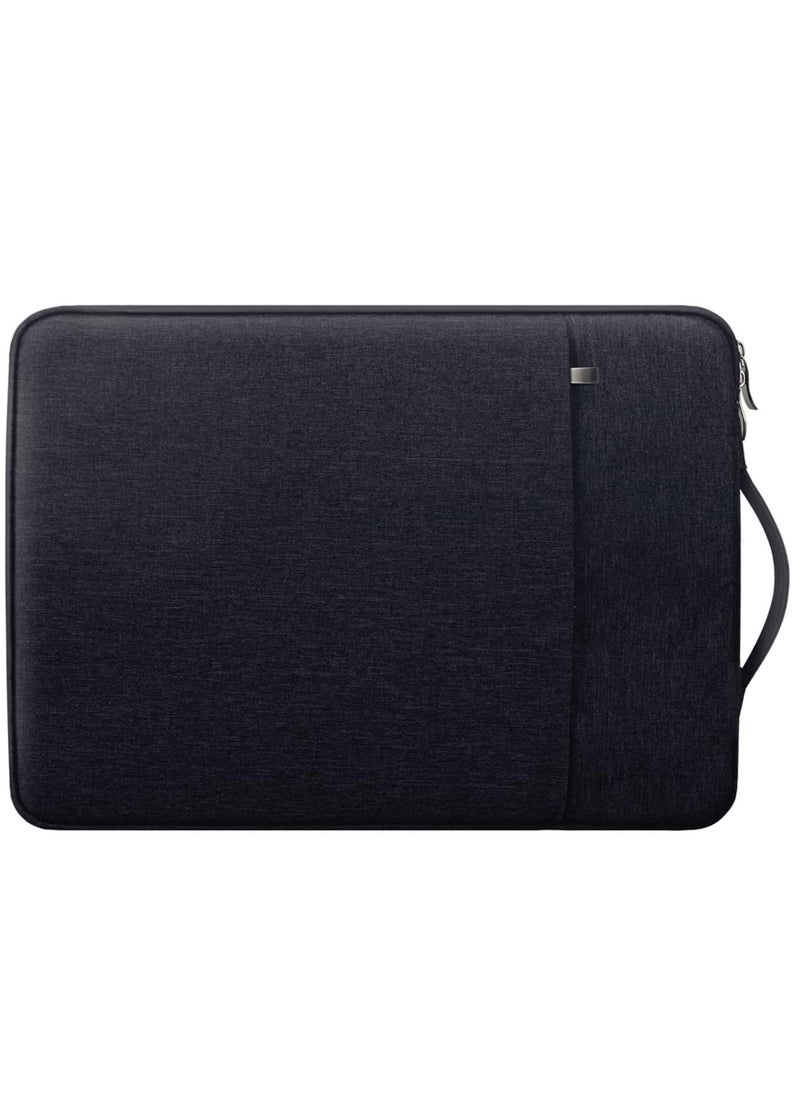 Generic - Laptop Sleeve Case 14 15.4 Inch Compatible HP ASUS Lenovo Acer Notebook Carrying Computer Bag Accessories Polyester Case With Pocket Black - Image 1