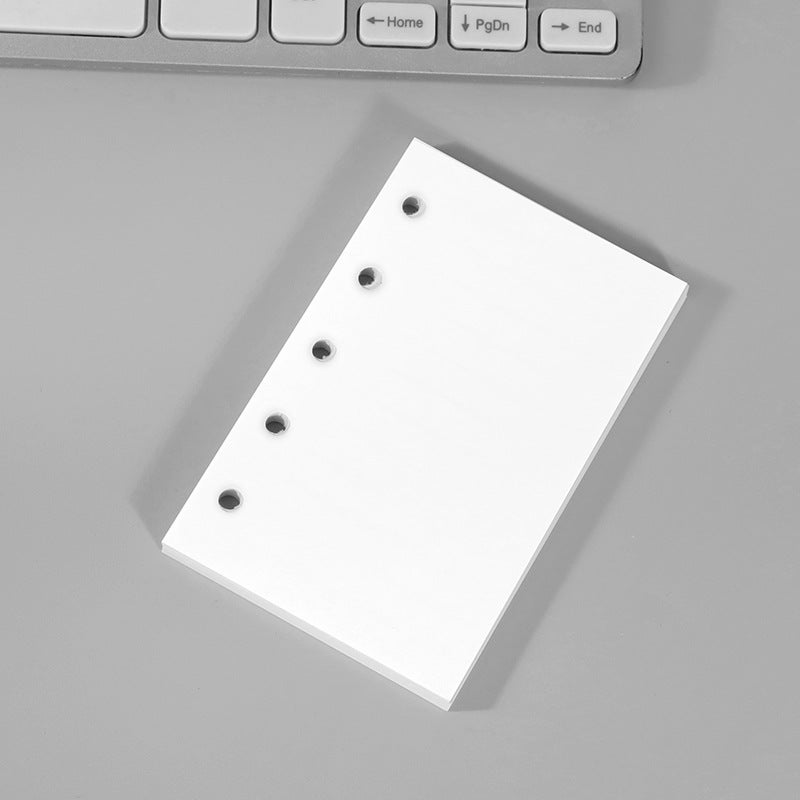 Generic M5 Loose-Leaf Paper Refills A8 Mini Blank Lined Notebook M5 blank core replacement paper 40 sheets 