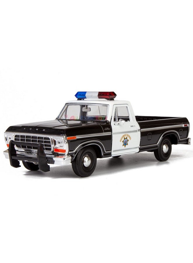 موتورماكس All Star Toys حصريًا 1979 Ford F150 California Highway Patrol Chp الشرطة بيك اب شاحنة 1:24 Diecast نموذج سيارة إنفاذ القانون 76987 - Image 4